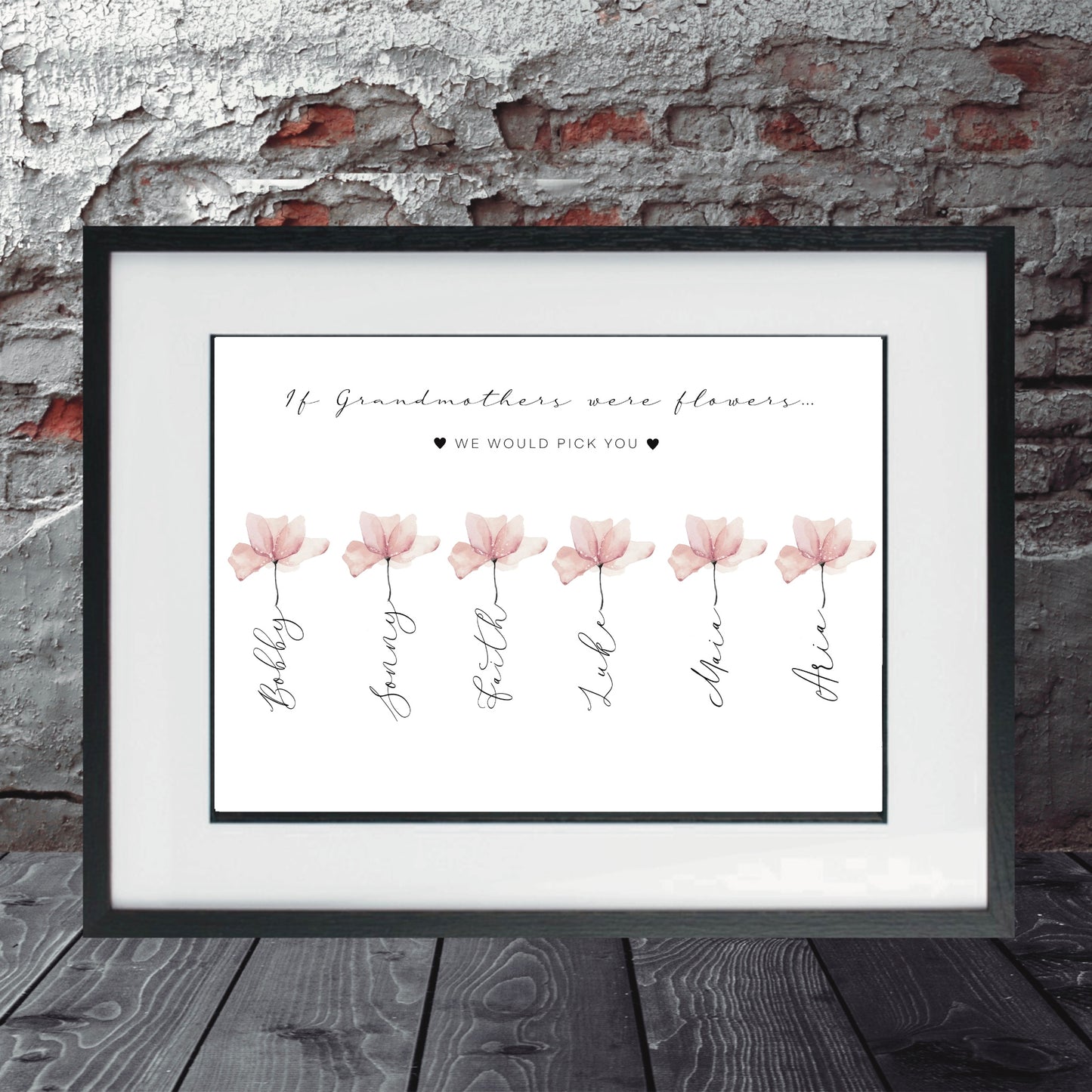 Flower Name Prints | Custom Name Prints | People Digital Prints