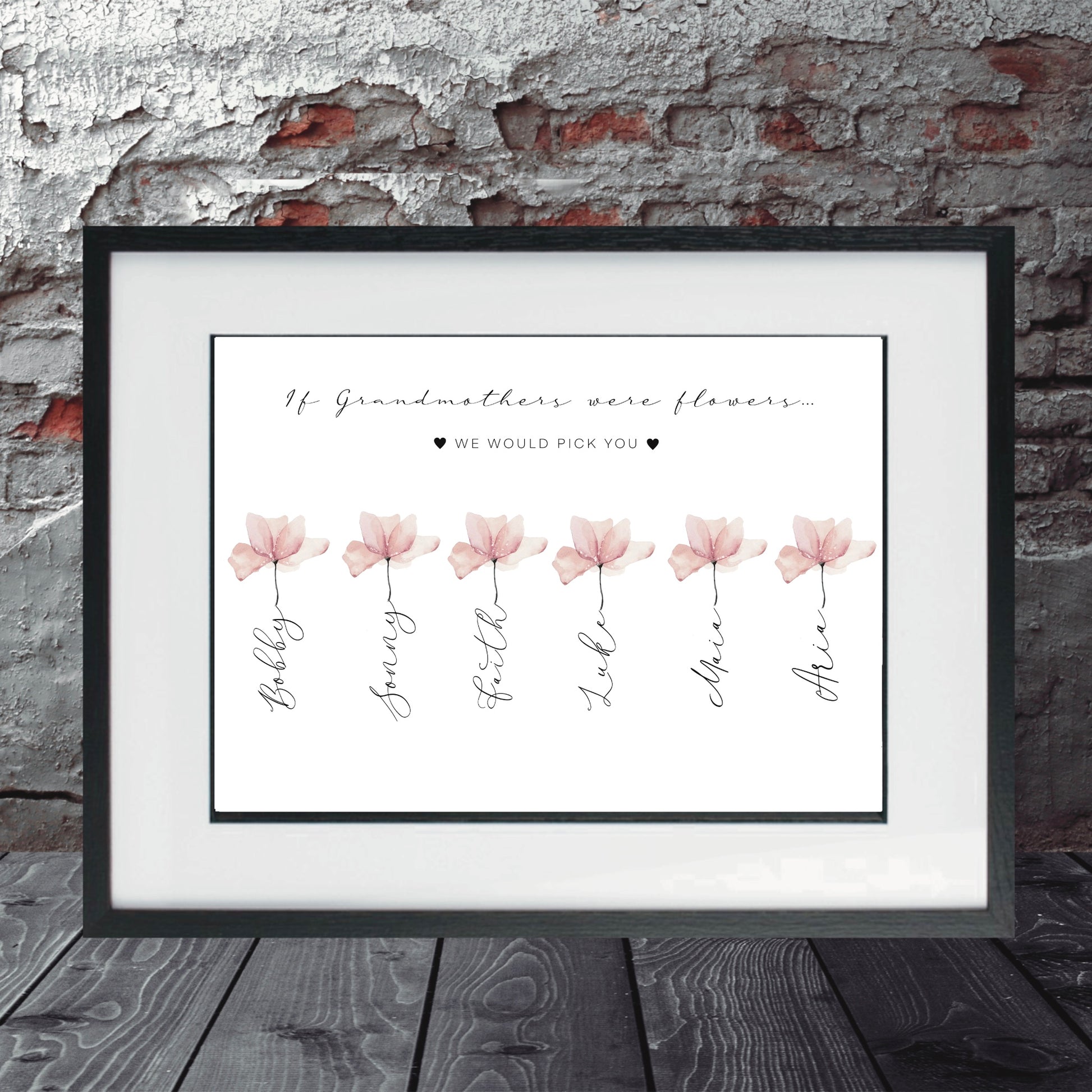 Flower Name Prints | Custom Name Prints | People Digital Prints