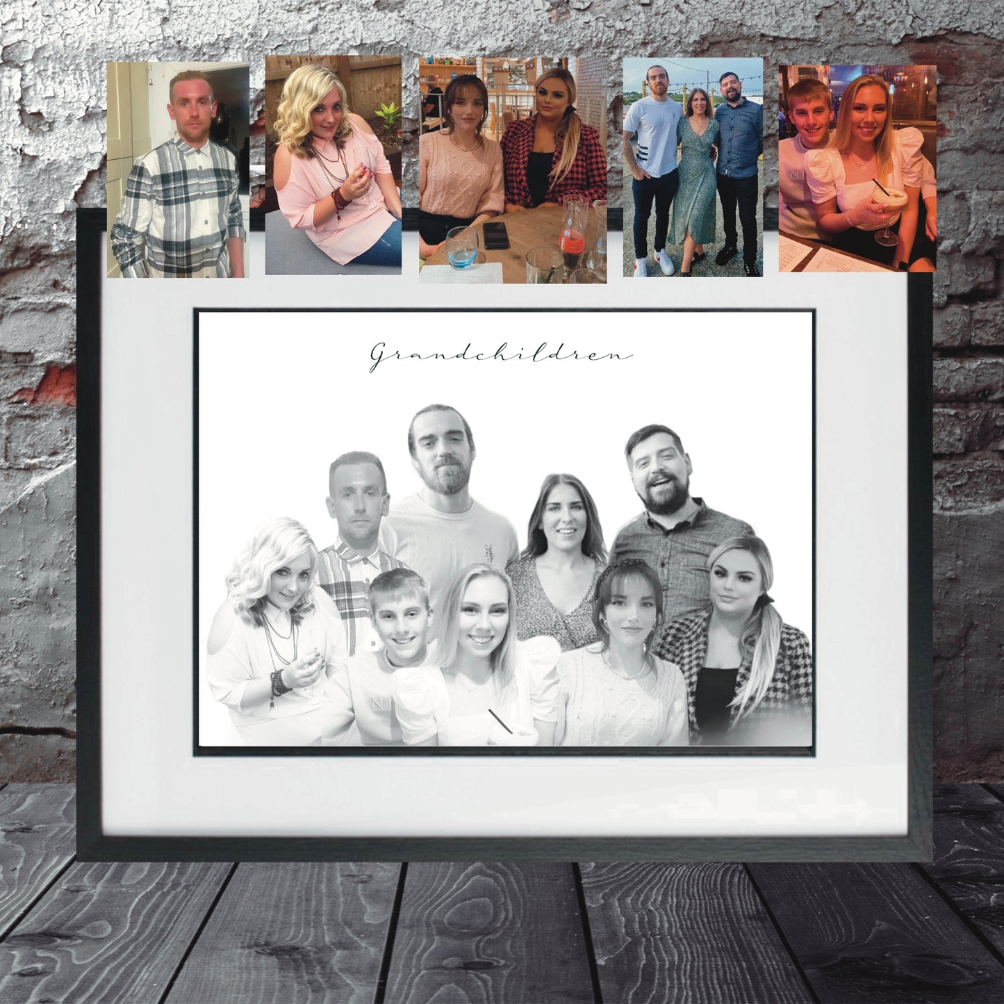 Combine Photos Frame | Multiple Photos Frame | People Digital Prints