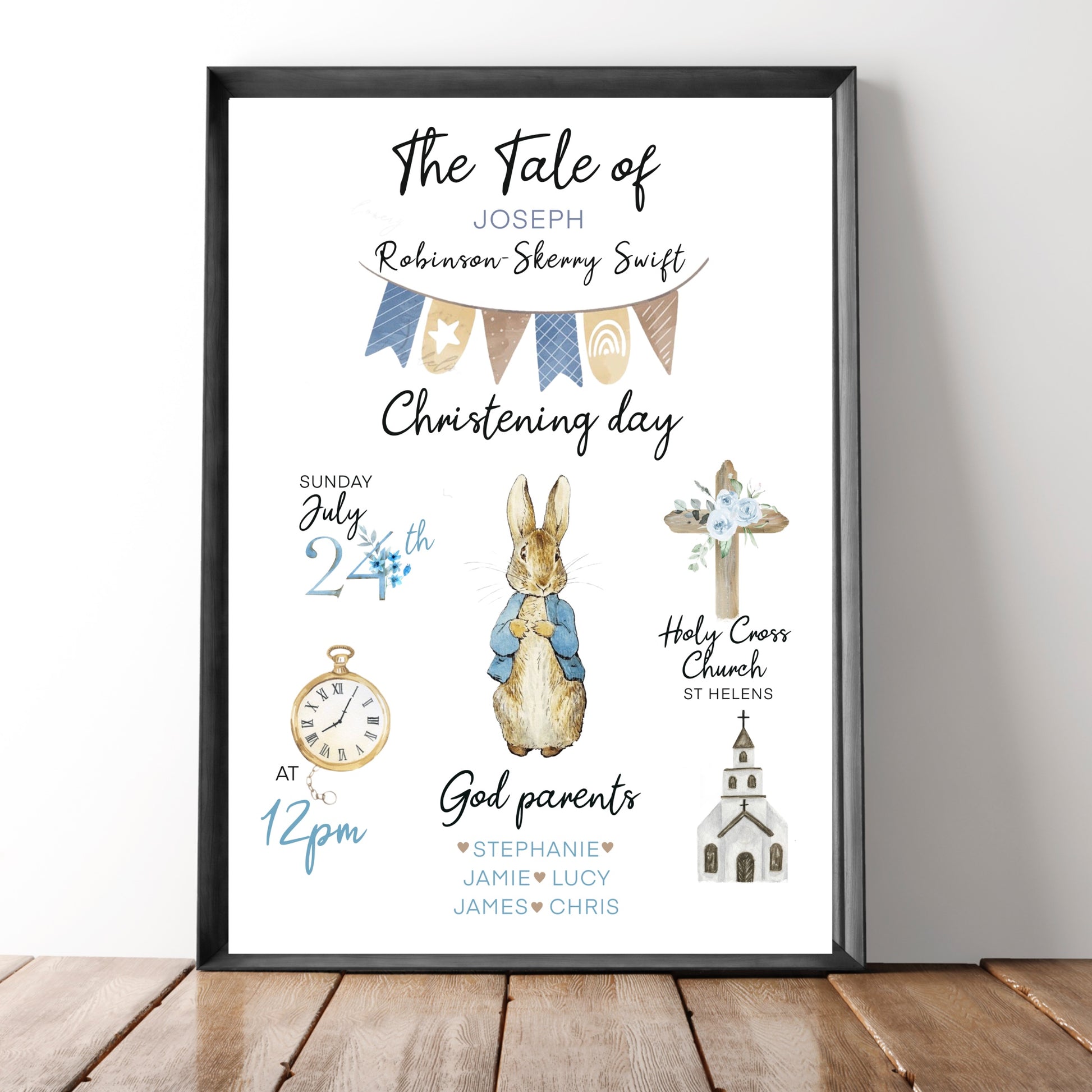 Personalized Christening Gifts | Baby Gift | People Digital Prints